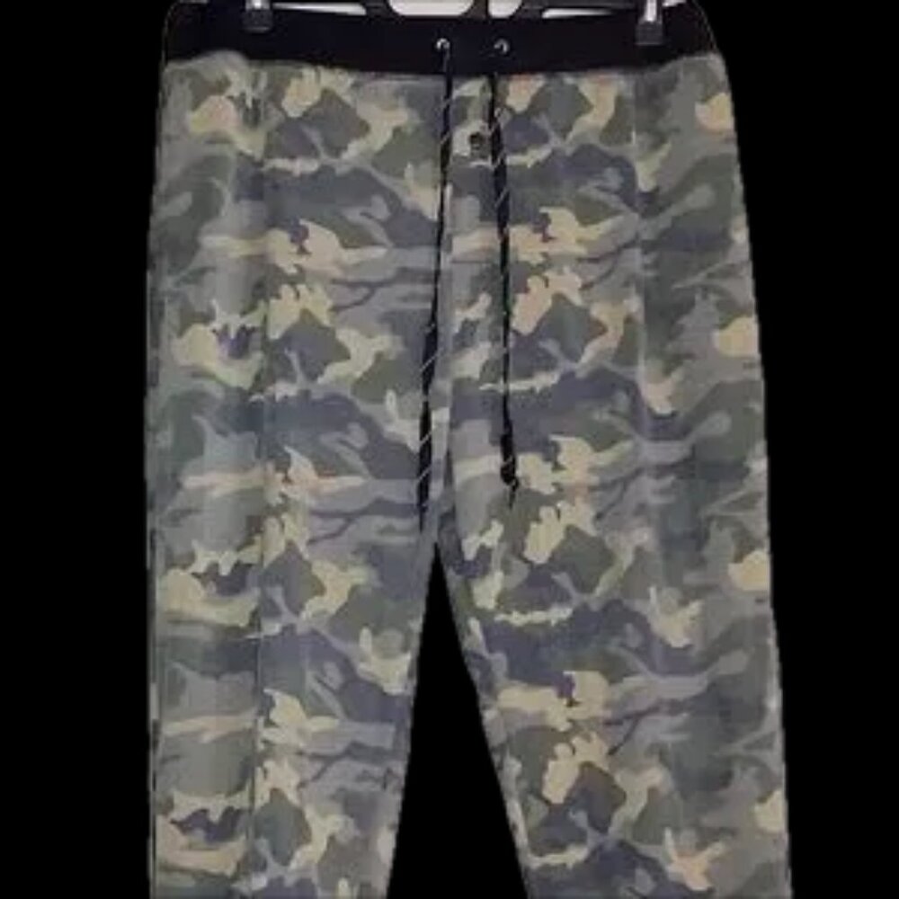 Camo Joggers extra long drawstring size xl ultra oversized fit euc like new